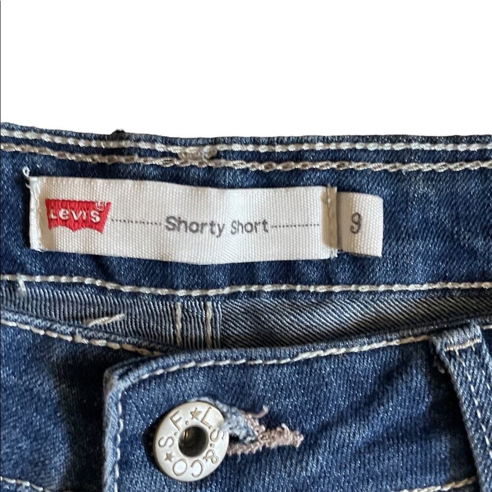 Levi’s med wash Shorty Shorts size 9 - Picture 3 of 7